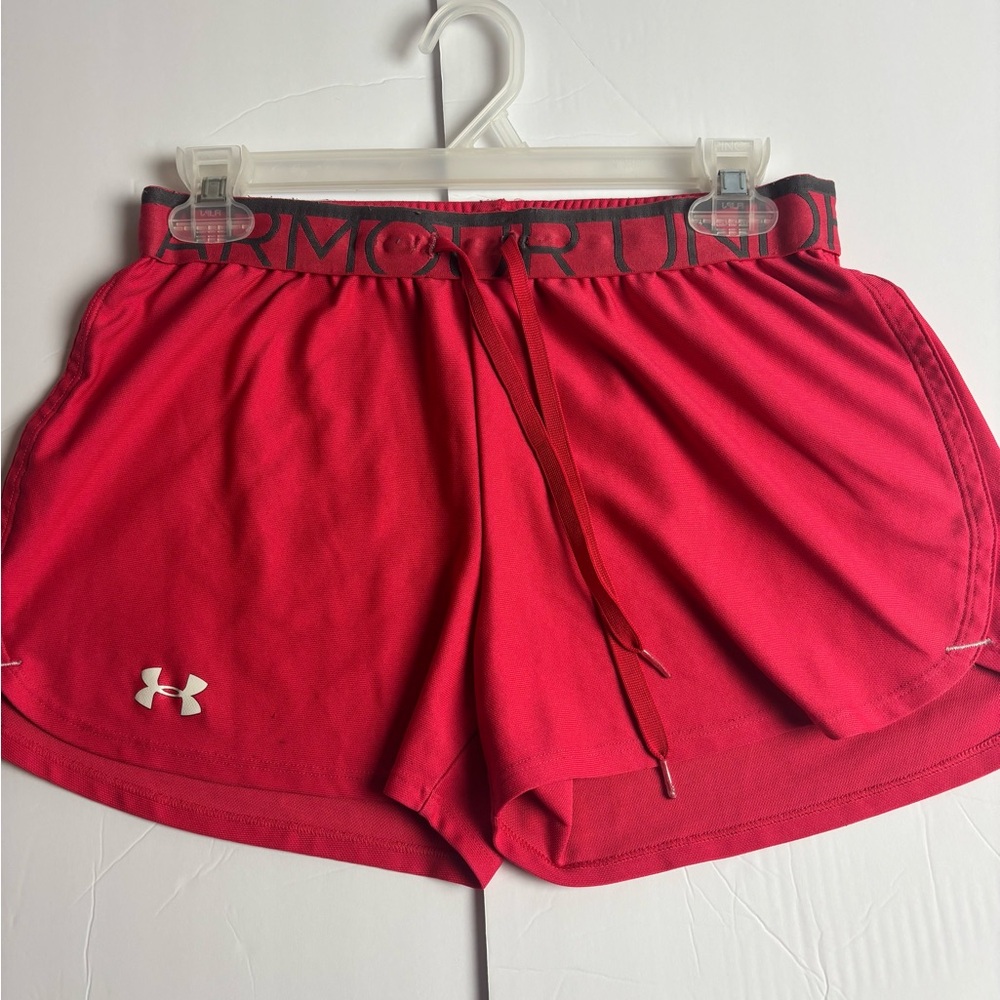 Under Armour Women's Vibrant Red Athletic Shorts